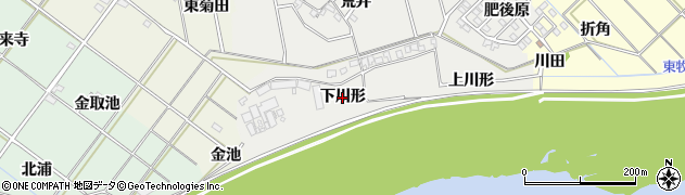 愛知県岡崎市東牧内町（下川形）周辺の地図