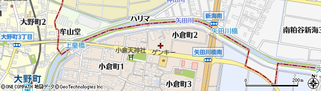 大野町停車場線周辺の地図