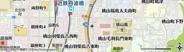 京都府総合教育センター　電話教育相談ふれあい・すこやかテレフォン周辺の地図