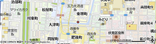 京都府京都市伏見区東堺町553周辺の地図