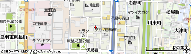 ラプラース樹楽 京都伏見周辺の地図