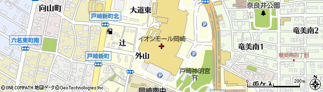 三菱ＵＦＪ銀行イオンモール岡崎 ＡＴＭ周辺の地図