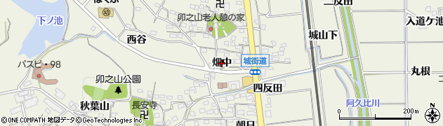 愛知県阿久比町（知多郡）卯坂（畑中）周辺の地図
