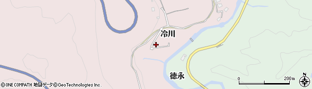 静岡県伊豆市冷川23周辺の地図