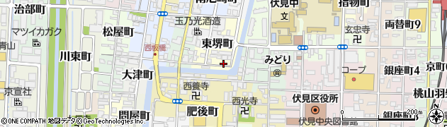 京都府京都市伏見区東堺町477周辺の地図