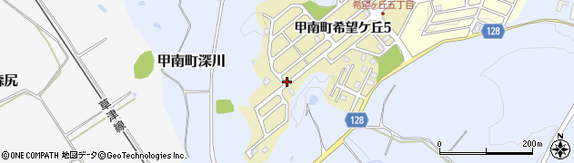 滋賀県甲賀市甲南町希望ケ丘5丁目周辺の地図