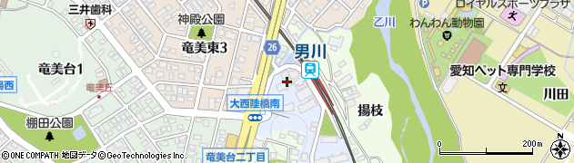 愛知県岡崎市竜美新町周辺の地図