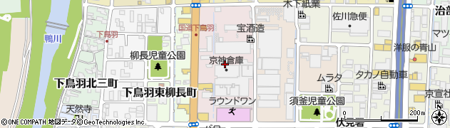 京都府京都市伏見区下鳥羽平塚町周辺の地図