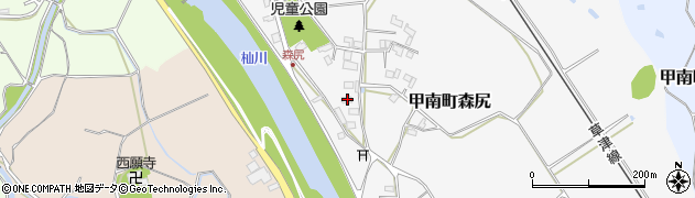 滋賀県甲賀市甲南町森尻478周辺の地図