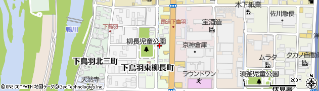 京都府京都市伏見区下鳥羽東柳長町周辺の地図