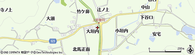 兵庫県宝塚市上佐曽利郷ノ坪周辺の地図