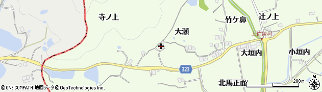 兵庫県宝塚市上佐曽利尾通周辺の地図
