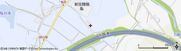 兵庫県加西市鴨谷町722周辺の地図