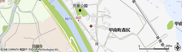 滋賀県甲賀市甲南町森尻480周辺の地図