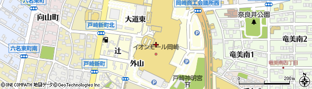 イオンモール岡崎　ギャップ周辺の地図