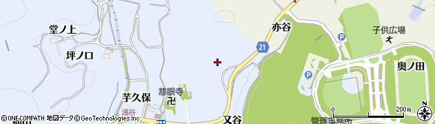愛知県新城市浅谷（又谷）周辺の地図