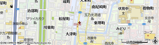 京都府京都市伏見区聚楽町周辺の地図