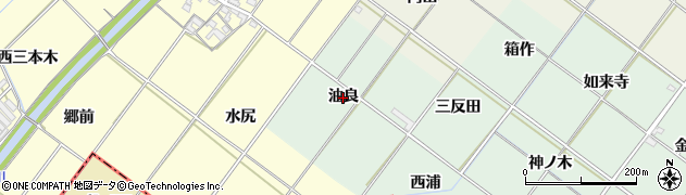 愛知県岡崎市下佐々木町（油良）周辺の地図