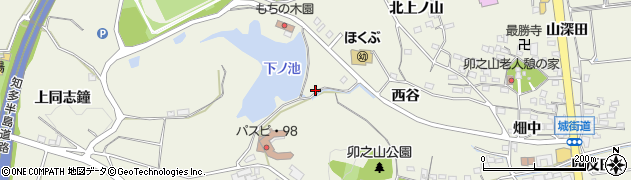 愛知県知多郡阿久比町卯坂秋葉山34周辺の地図