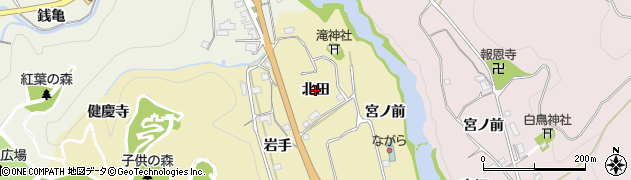愛知県新城市大海（北田）周辺の地図