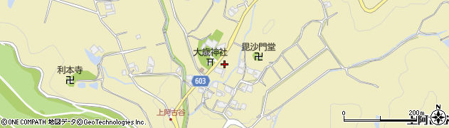 兵庫県川辺郡猪名川町上阿古谷宮ノ脇周辺の地図