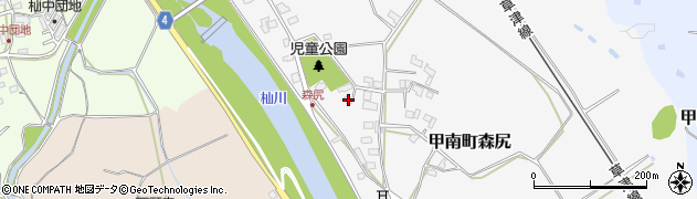 滋賀県甲賀市甲南町森尻499周辺の地図