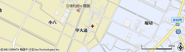 愛知県安城市福釜町甲大道26周辺の地図