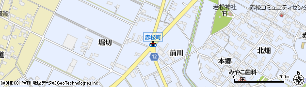 赤松町周辺の地図