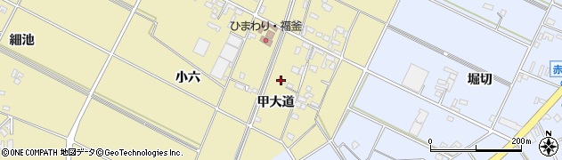 愛知県安城市福釜町甲大道10周辺の地図