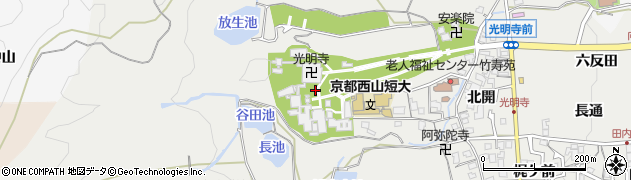 京都府長岡京市粟生西条内周辺の地図