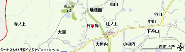 兵庫県宝塚市上佐曽利（竹ケ鼻）周辺の地図