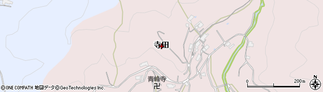 大阪府豊能町（豊能郡）寺田周辺の地図