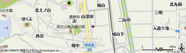 愛知県知多郡阿久比町卯坂山深田9周辺の地図