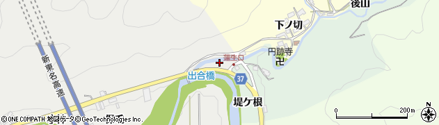 愛知県岡崎市生平町（大保毛）周辺の地図