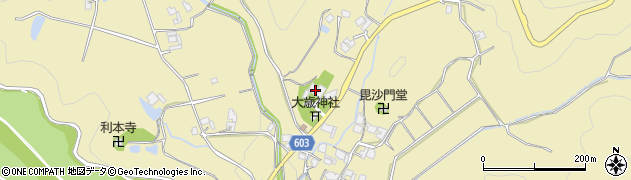 兵庫県猪名川町（川辺郡）上阿古谷（寺垣内）周辺の地図