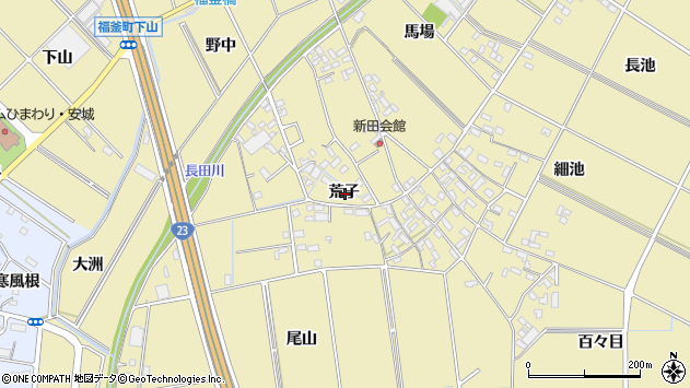 〒446-0052 愛知県安城市福釜町の地図