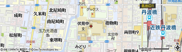京都府京都市伏見区下板橋町周辺の地図