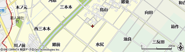 愛知県岡崎市島坂町鳥山24周辺の地図