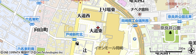 愛知県岡崎市戸崎町（大道東）周辺の地図