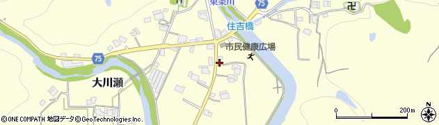 兵庫県三田市大川瀬33周辺の地図