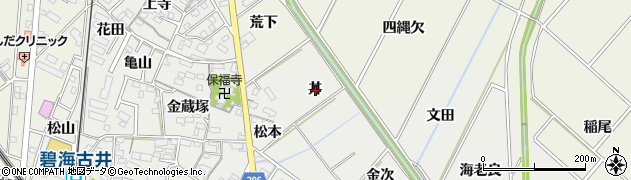 愛知県安城市古井町（丼）周辺の地図