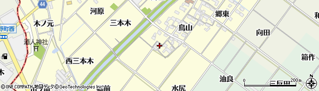 愛知県岡崎市島坂町鳥山21周辺の地図