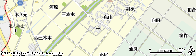 愛知県岡崎市島坂町鳥山27周辺の地図