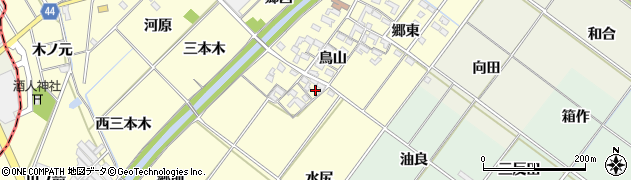 愛知県岡崎市島坂町鳥山29周辺の地図