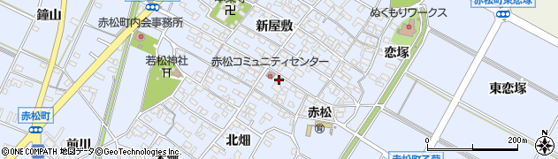 愛知県安城市赤松町新屋敷89周辺の地図