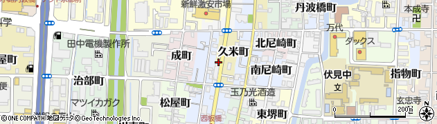 京都府京都市伏見区久米町651周辺の地図