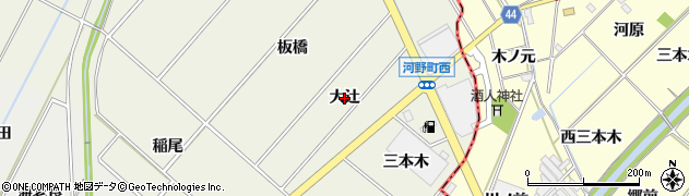 愛知県安城市安城町（大辻）周辺の地図