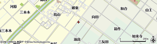 愛知県岡崎市下佐々木町油良1周辺の地図