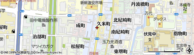 京都府京都市伏見区久米町647周辺の地図