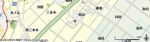 愛知県岡崎市島坂町鳥山28周辺の地図